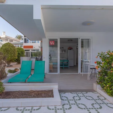 Con Terraza Y Piscina En Playa Del Ing Lägenhet Playa del Inglés